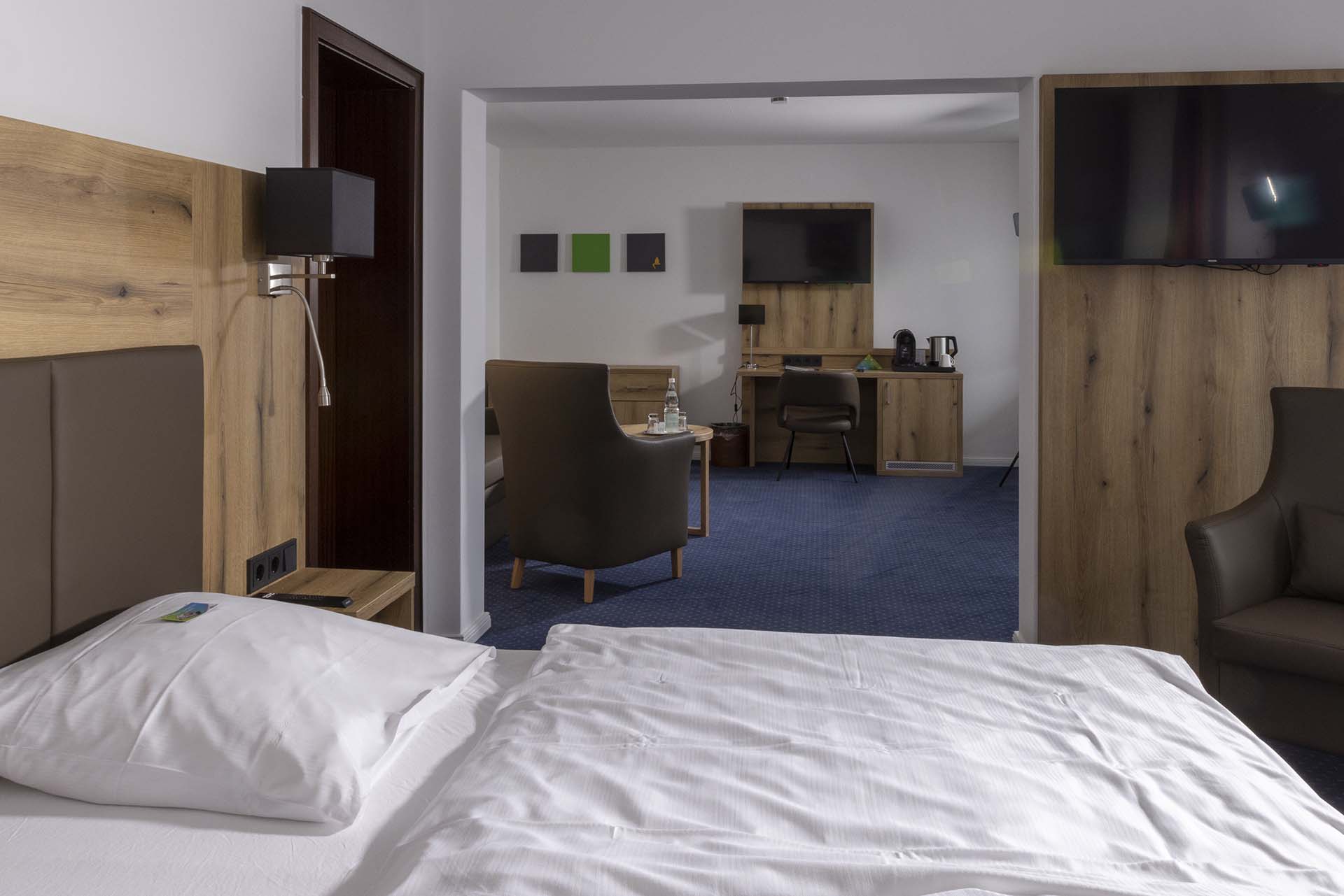 Renovierte Hotelzimmer im Waldhotel Bärenstein